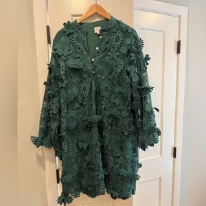 Green Lace J. Marie Floral Dress
